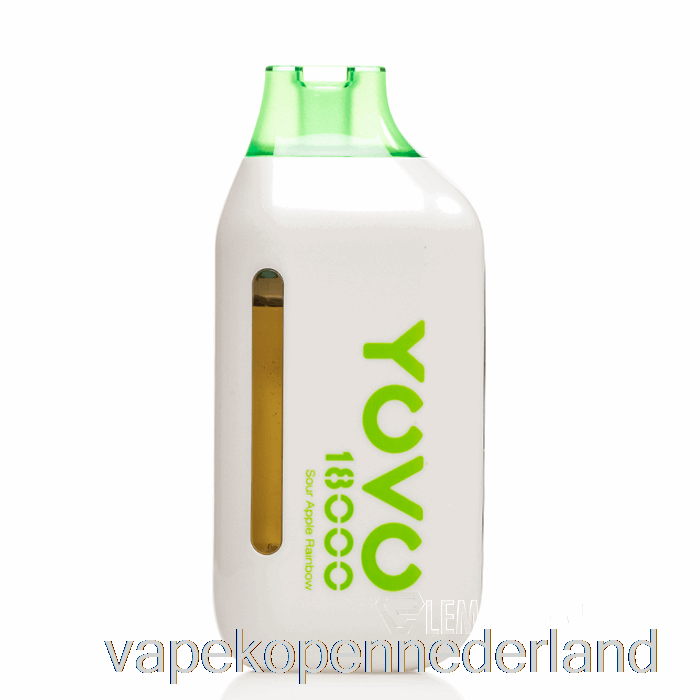 Elektronische Sigaret Vape Yovo Ultra 18000 Wegwerp Zure Appelregenboog